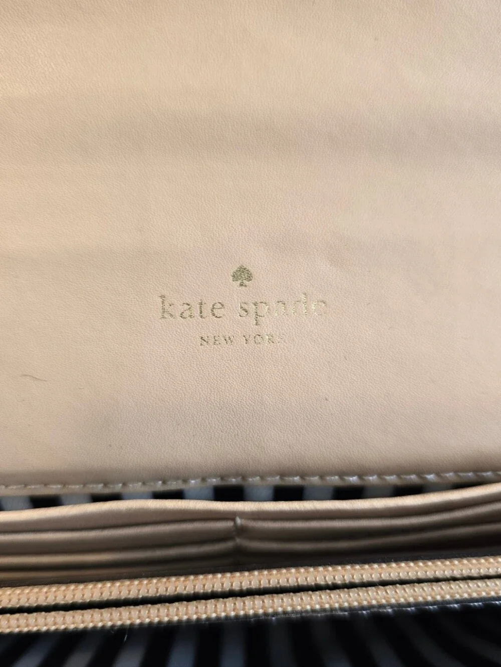 Kate Spade Hampton Road Yellow Leather Turn Lock Wristlet Clutch Wallet
